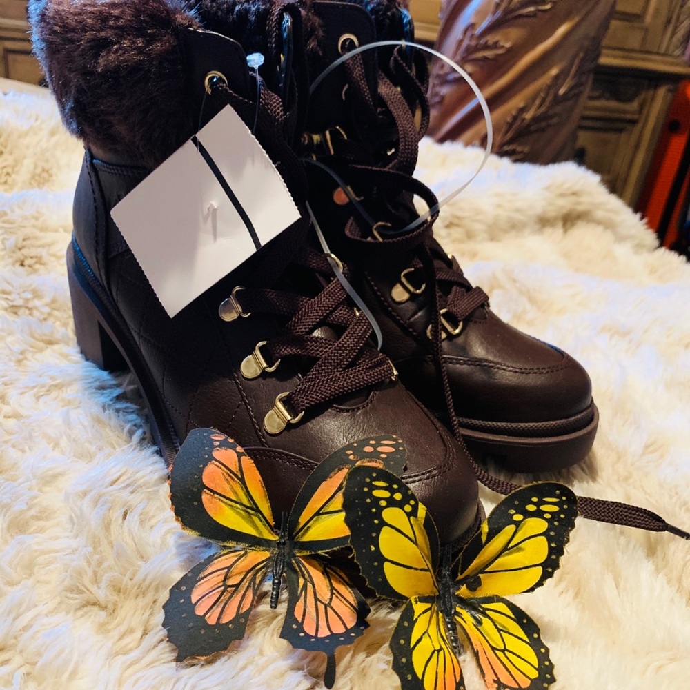 G by Guess combat boot with Fur